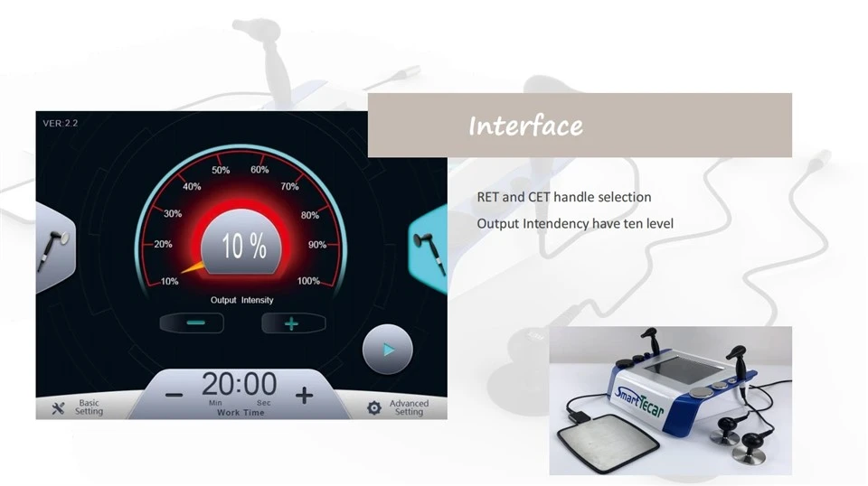 Smart Tecar Physical Therapy Machine